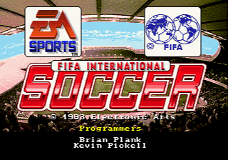 FIFA International Soccer screenshot 3 for Sega Mega Drive
